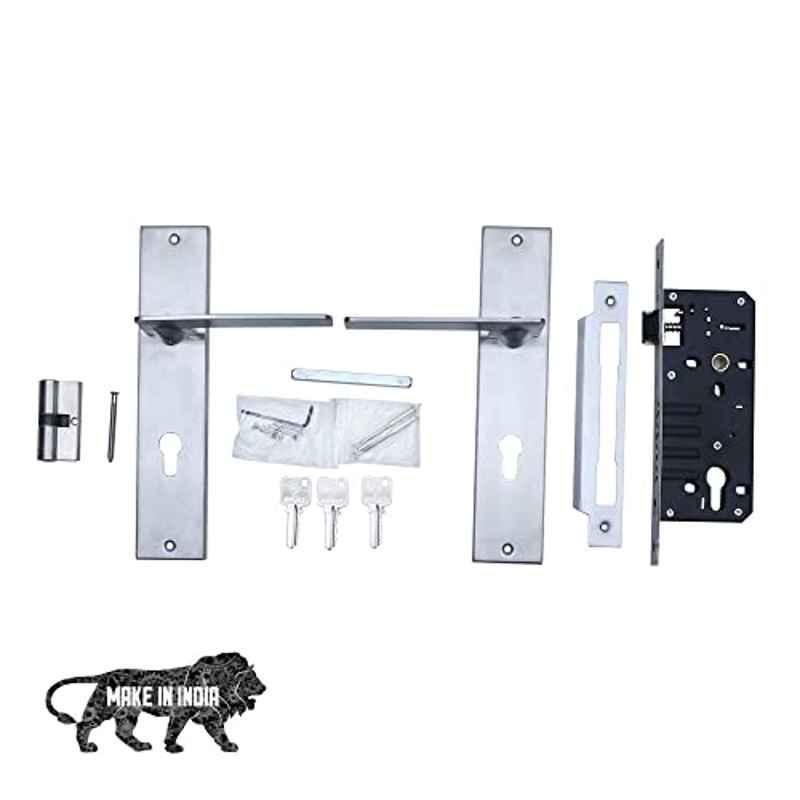 Voltizi Bentley 10 inch â€ŽStainless Steel 304 Matt Finish Mortise Door Lock with Door Handle Lock Set