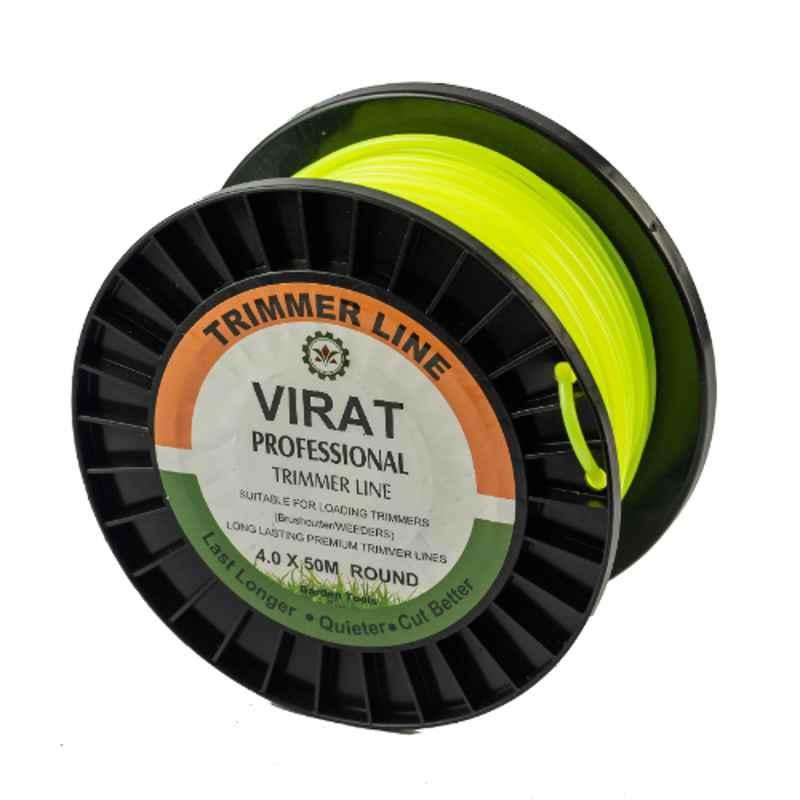 Virat TLGR450 4mmx50m Green Round Professional Trimmer Line for Brush Cutter