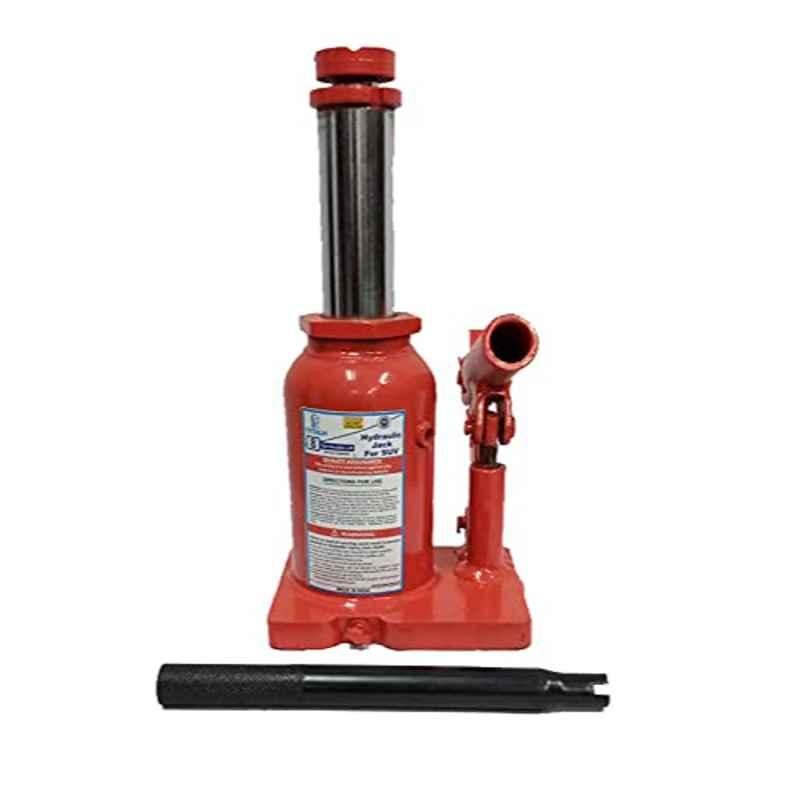 Titan 8 Ton Iron Red Double lift Hydraulic Bottle Jack