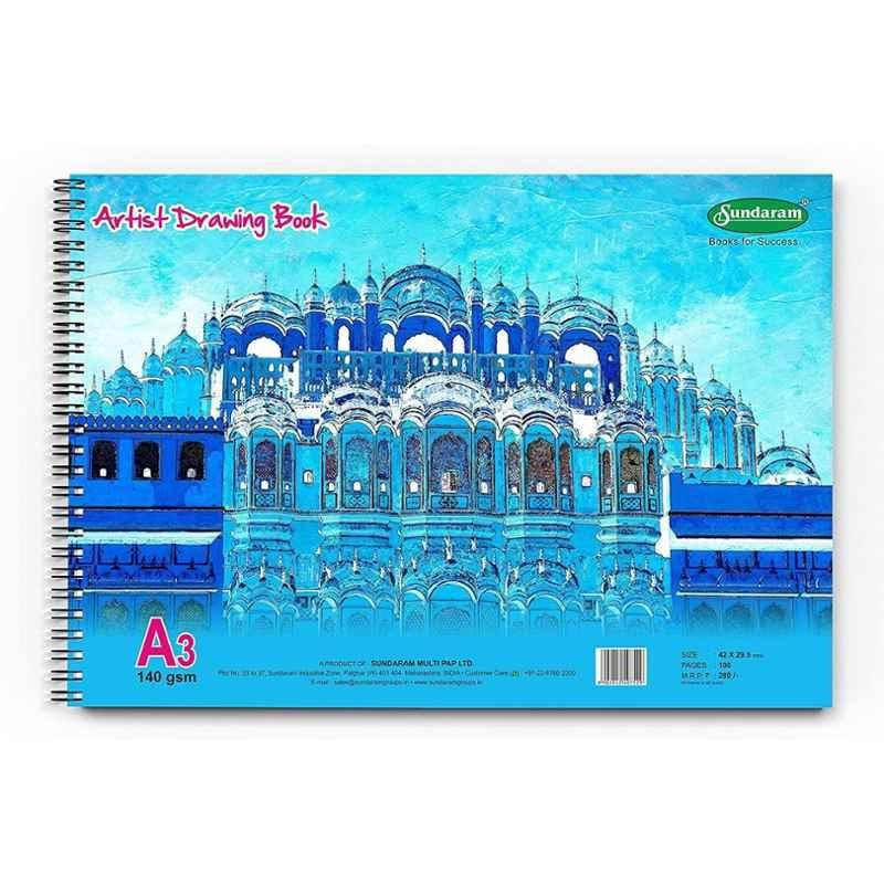 Sundaram 100 Pages A/3 Artist Drawing Book, D-12