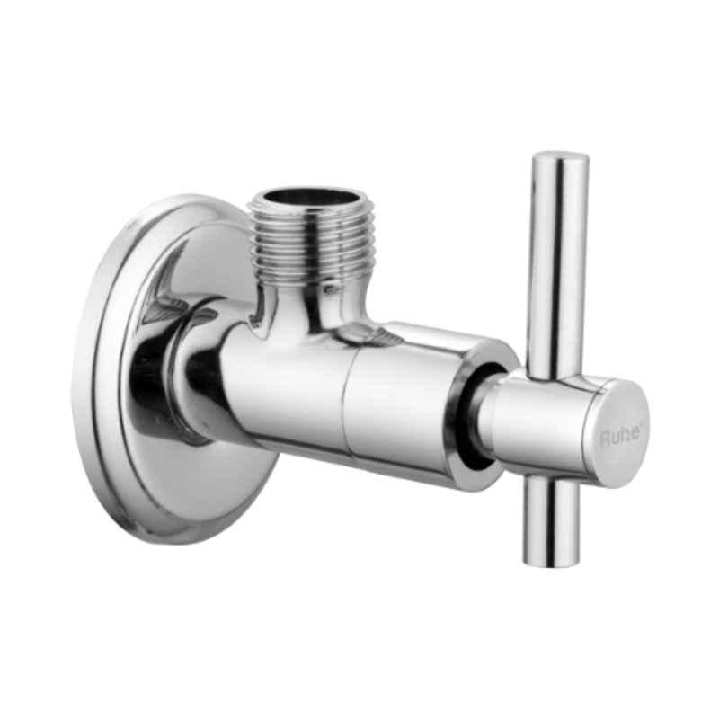 Ruhe Lyra Brass Chrome Finish Angle Valve, 17-0504