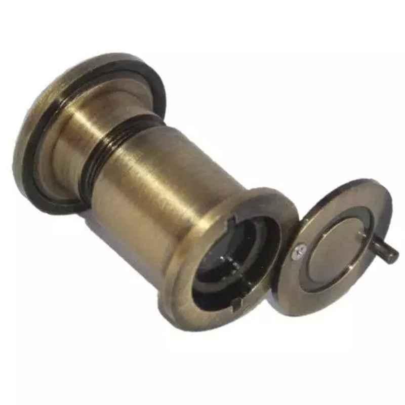 RiseOm 3 inch Brass Antique Finish 180 deg Viewing Angle Door Eye, 3O-420I-G3GN (Pack of 6)