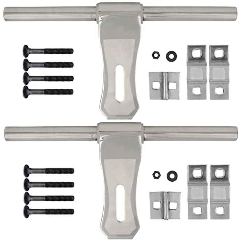Screwtight Matka 10 inch Stainless Steel Door Aldrop(Pack of 2)