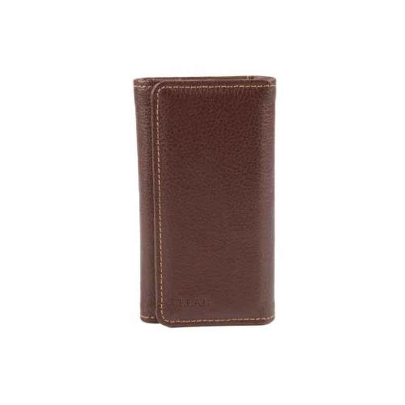Elan 6.5x2x11cm Brown Slim Key Pouch, EFK-5134-BR