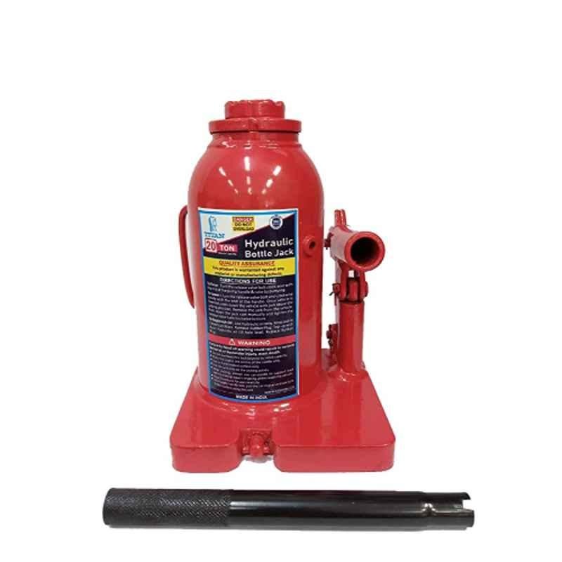 Titan 20 Ton Iron Red Hydraulic Bottle Jack