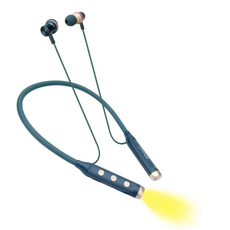 Hitage Blue Wireless Bluetooth Neckband Earphone with 41hr Music Time, NBT-832