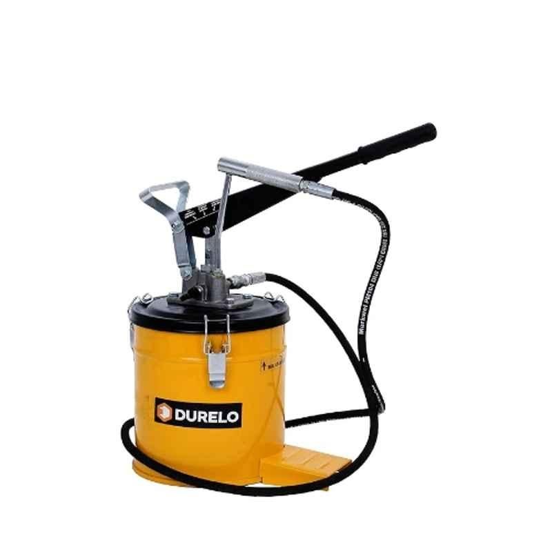 Durelo 6kg Grease Gun Pump with Handle, High Pressure 2.2m Hose & 4 Jaw Coupler, GBP-6