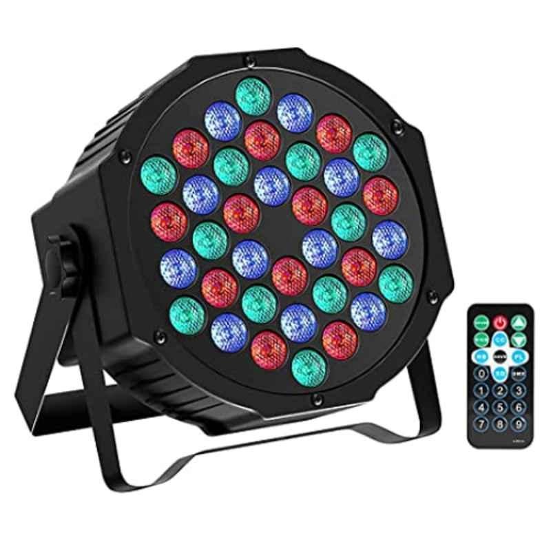 A-Star 36W Aluminium & Polyvinyl Chloride RGB Round LED Stage Light with 36 LEDs