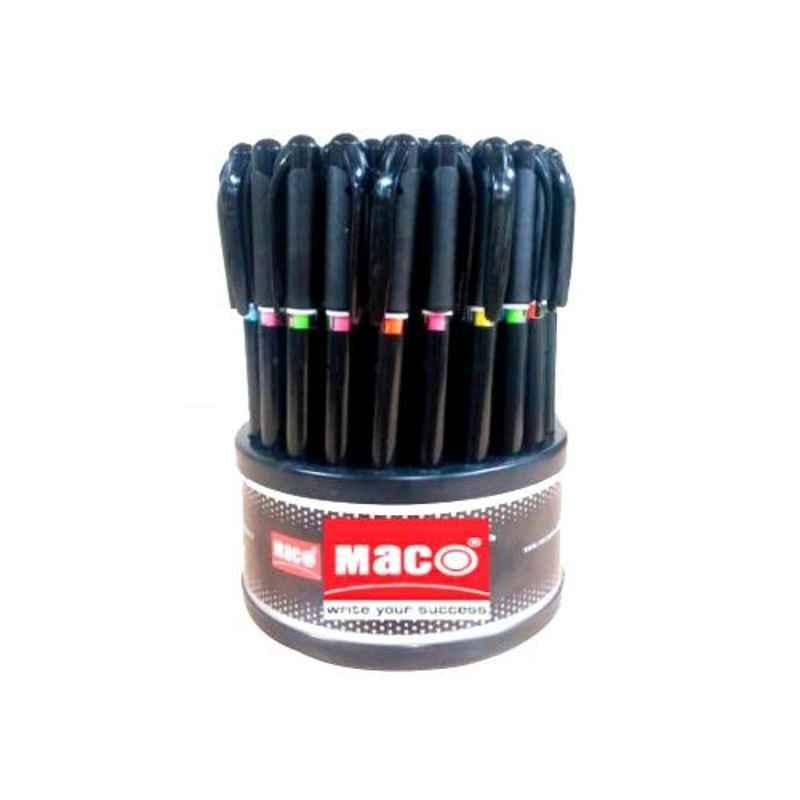 Maco Rotate Solid Body Blue Ball Pen, MINT049 (Pack of 50)