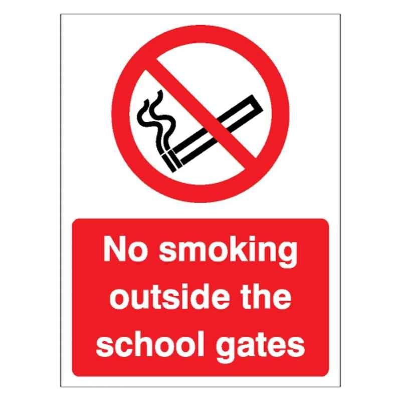 SUNSIGNS 150x200mm Vinyl & Sun Board No Smoking outside the School Gates Signage, SS0229VNLM1HPIAAE