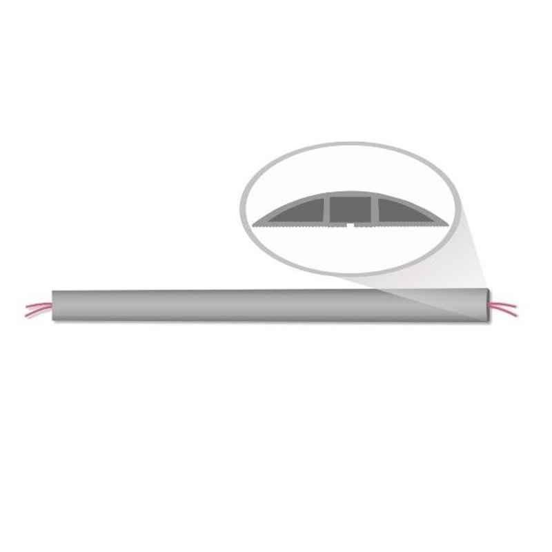 Noveau Safe-T-1ST XL1-1 Lane 1.8mm Virgin PP Grey Cable Floor Protector, NVFPXL11LGY