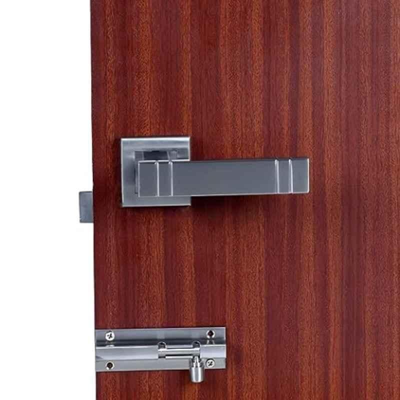 Homexpert Spacio Stainless Steel Silver Heavy Duty Mortise Door Lock Set with Bolt