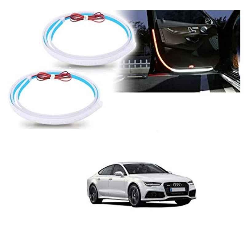 Kozdiko 2 Pcs 120cm Car Door Opening Warning LED Strips Safety Light Set for Audi A7