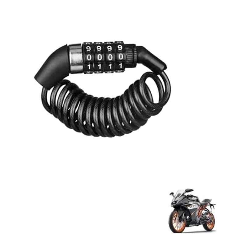 Kozdiko Plastic Black Resettable Password Multi-Use Cable Lock for KTM RC 390