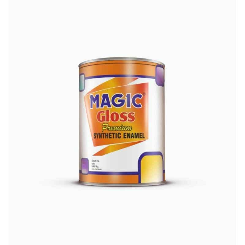 Magic Paints 200ml Lemon Yellow Gloss Premium Synthetic Enamel Paint with Fast Drying & Anti-Rust for Interior, Exterior, Metal & Wood Surfaces
