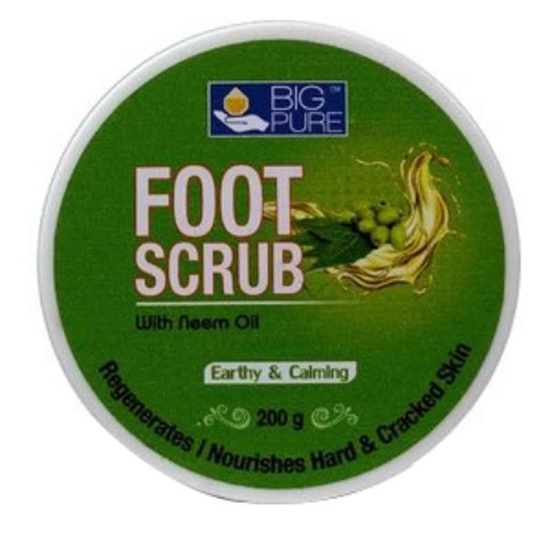 Big Pure 200g Earthy & Calming Foot Scrub with Neem Oil