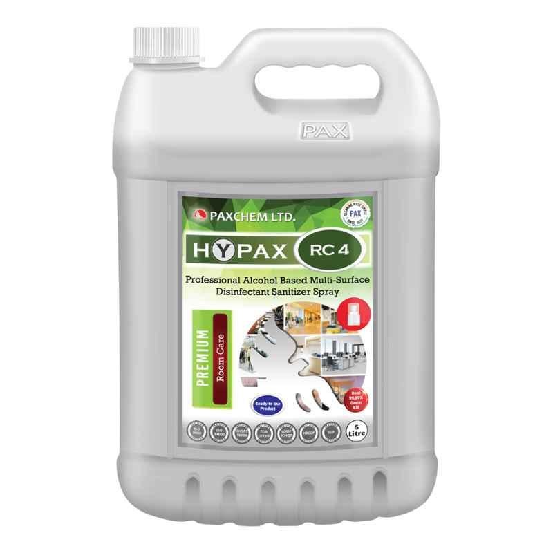 HyPax RC4 Professional Alcohol Based Multi-Surface Disinfectant Sanitizer Spray, 5L