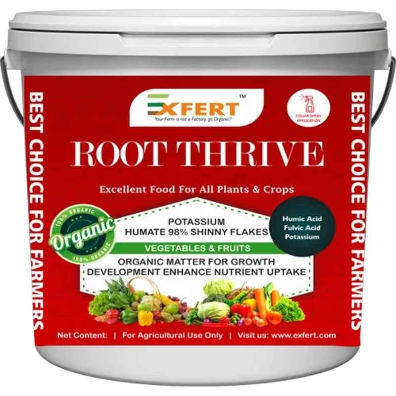Exfert Root Thrive 10kg Potassium Humate Flakes 98% Shinny Flakes for Plant, expert-002