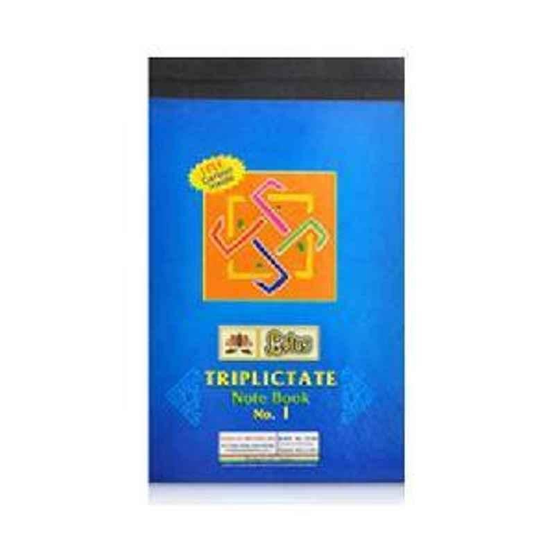 Lotus Triplicate Note Book Fine Paper With Free Carbon Inside 1/16