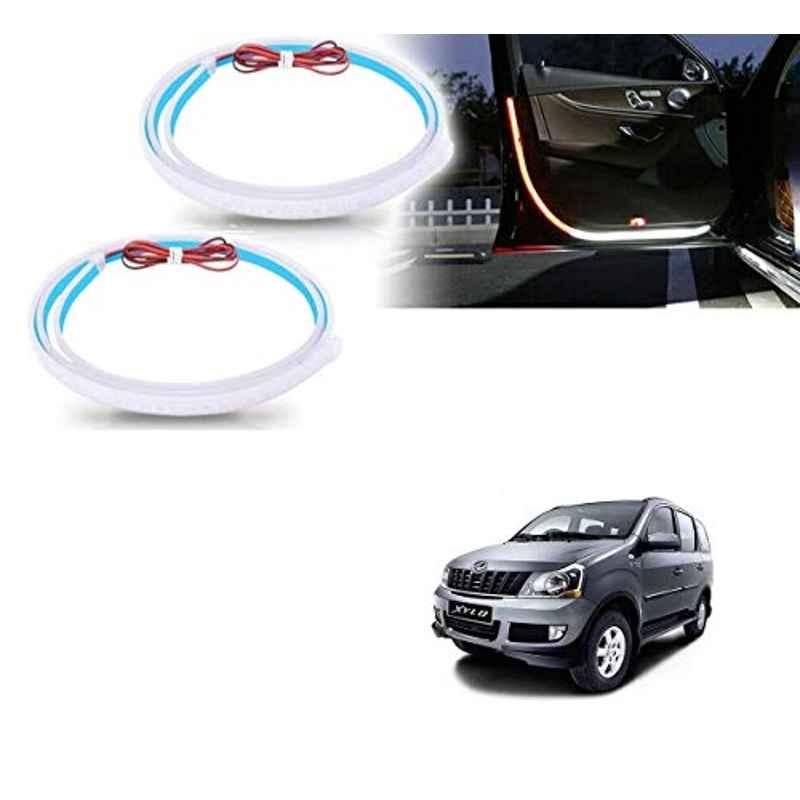 Kozdiko 2 Pcs 120cm Car Door Opening Warning LED Strips Safety Light Set for Mahindra Xylo