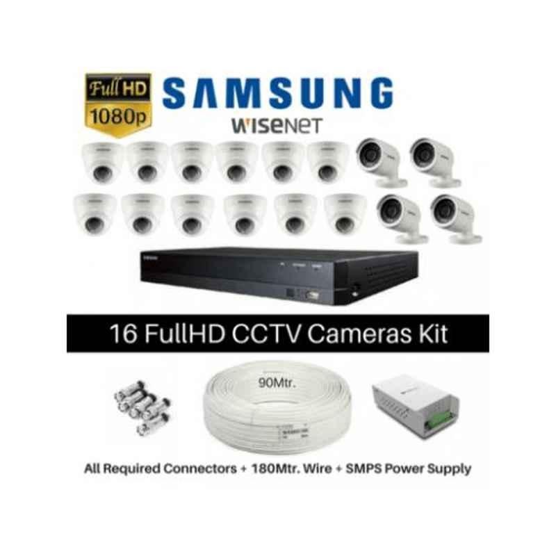 Samsung 16 Cameras 1080P with 16 Channel DVR Combo Kit