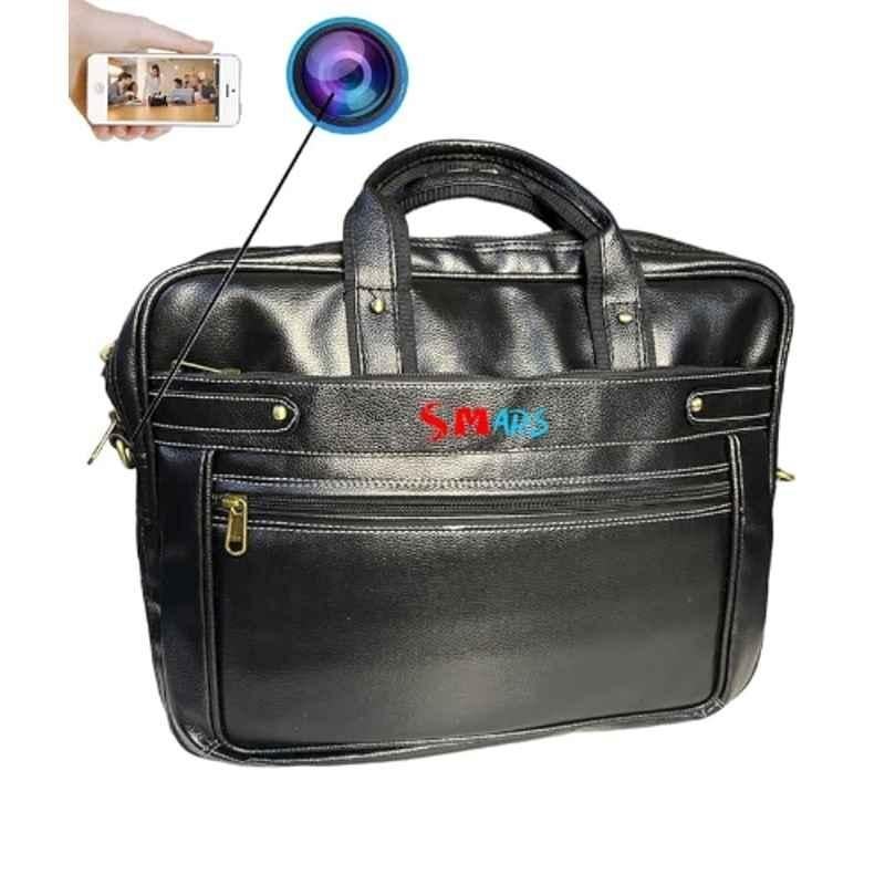 Smars 2MP 4K Full HD Office Laptop Bag Hidden Wi-Fi Security Camera with Audio & Video Recorder for Meetings & Corporate Business Deals