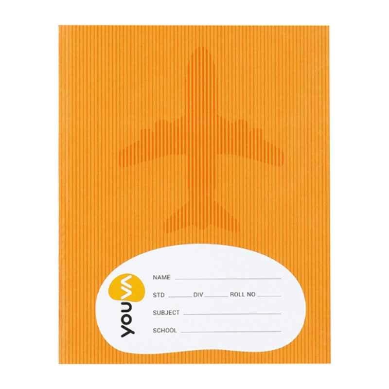 Navneet Youva Jumbo Size 124 Pages Assorted Design Brown Soft Bound xxlarge Square Notebook, 22687 (Pack of 12)