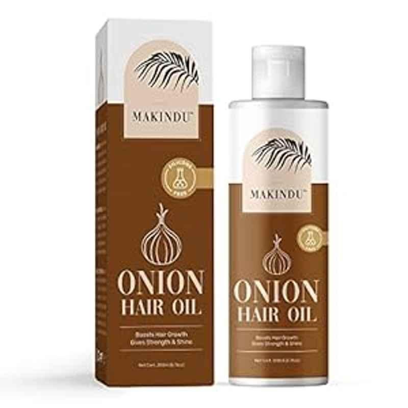 Makindu Cosmetics 200ml Onion Hair Growth Hair Oil for Hair Fall Control