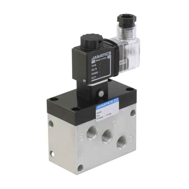 Janatics 5/2 Type G1/4 Single Solenoid Spring Return Valve DP155SR61-A