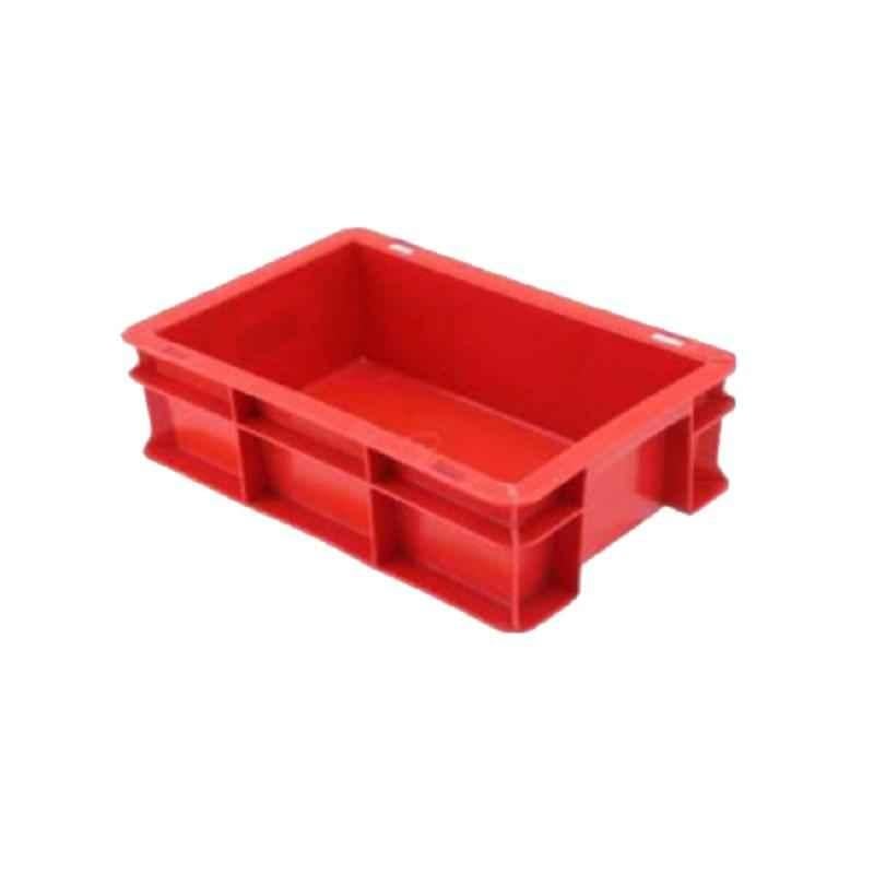Supreme 300x200x100mm 4L Plastic Red Crate, SCL-302010 (Pack of 6)