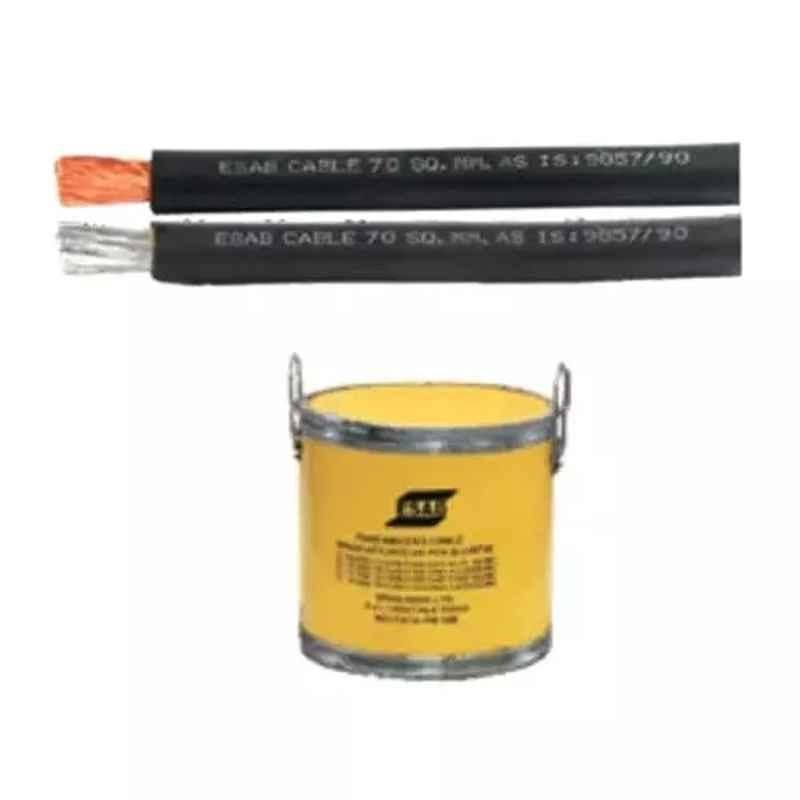 ESAB 70Sqmm HFR Copper Welding Cable, 4600600183, Length: 100 m