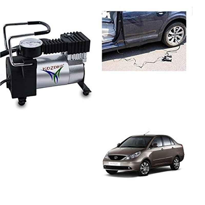 Kozdiko 12V DC Heavy Duty Metal Tyre Inflator for Tata Indigo, Tyre_Inflator_D37
