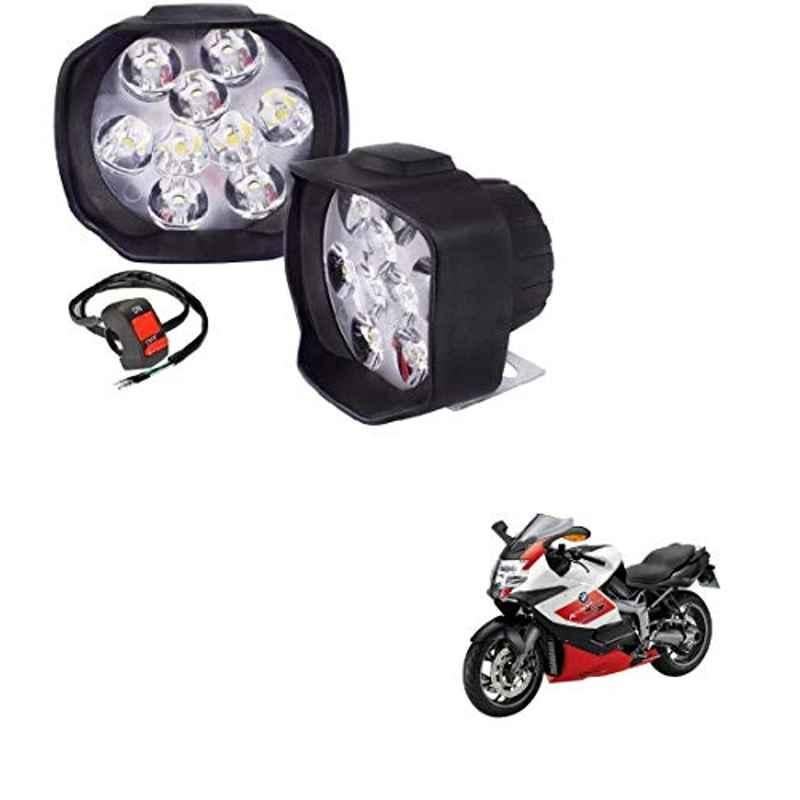 Kozdiko 2 Pcs Sheen 15W 9 LED 6000k Transformer Bumble Bee Style LED Fog Light Set for BMW K 1300, koz_81398