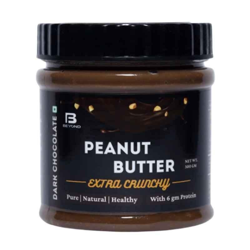Beyond Fitness 300g Dark Chocolate Extra Crunchy Peanut Butter with 6g Protein