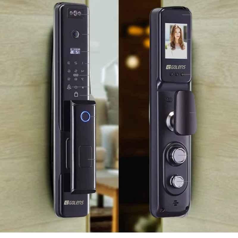 Golens X41 Alloy Steel Black Chrome Digital Smart Door Lock