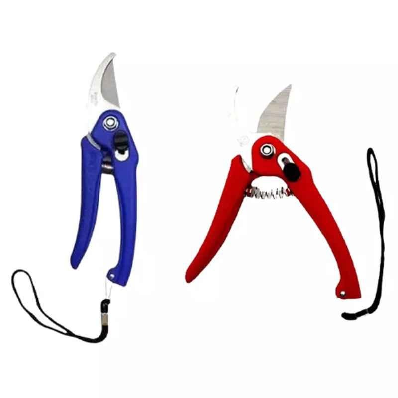 Sky Blue 0.98 inch Iron Bypass Pruner, SBPRUNERMDX0180 (Pack of 2)