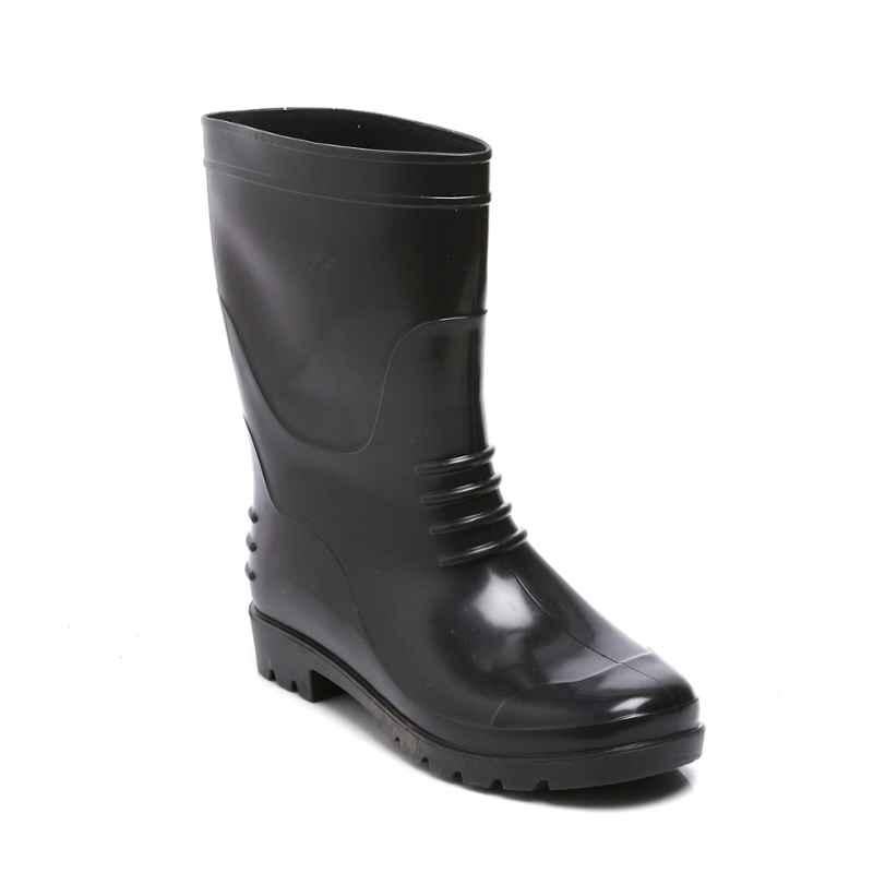Agarson Bahubali High Ankle Black Work Gum Boots, Size: 10