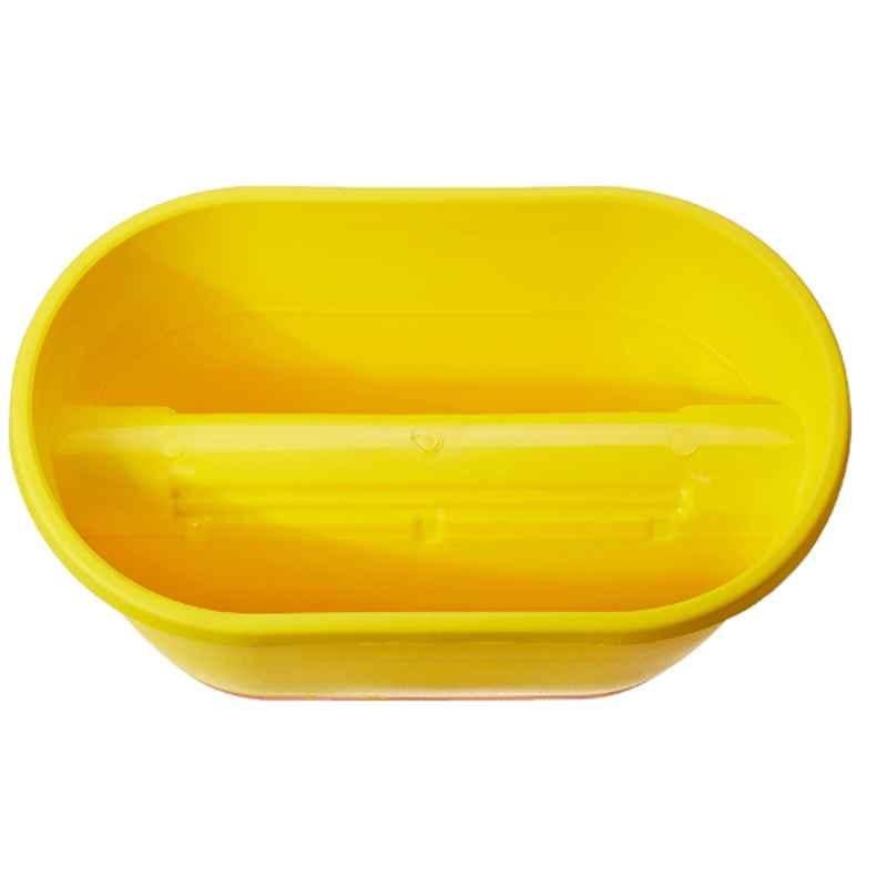 Gardens Need 50x30x27cm 20 inch Big Rectangular Railing Yellow Pot Set, (Pack of 2)