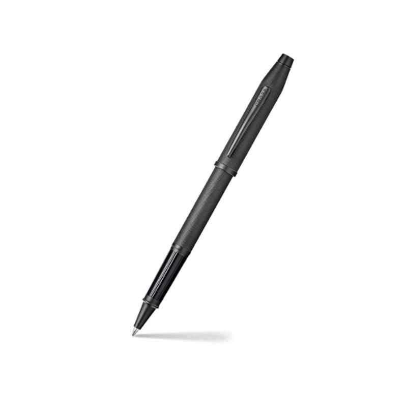 Cross Century II Black Ink Micro-Knurl Roller Ball Pen with 1 Pc Black Gel Ink Refill Set, AT0085-132
