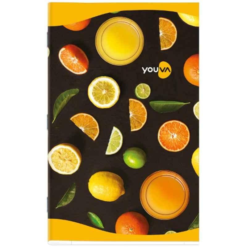 Navneet Feminine Youva Regular Size 172 Pages Assorted Design Soft Bound Single Line Long Notebook, 22516 (Pack of 12)