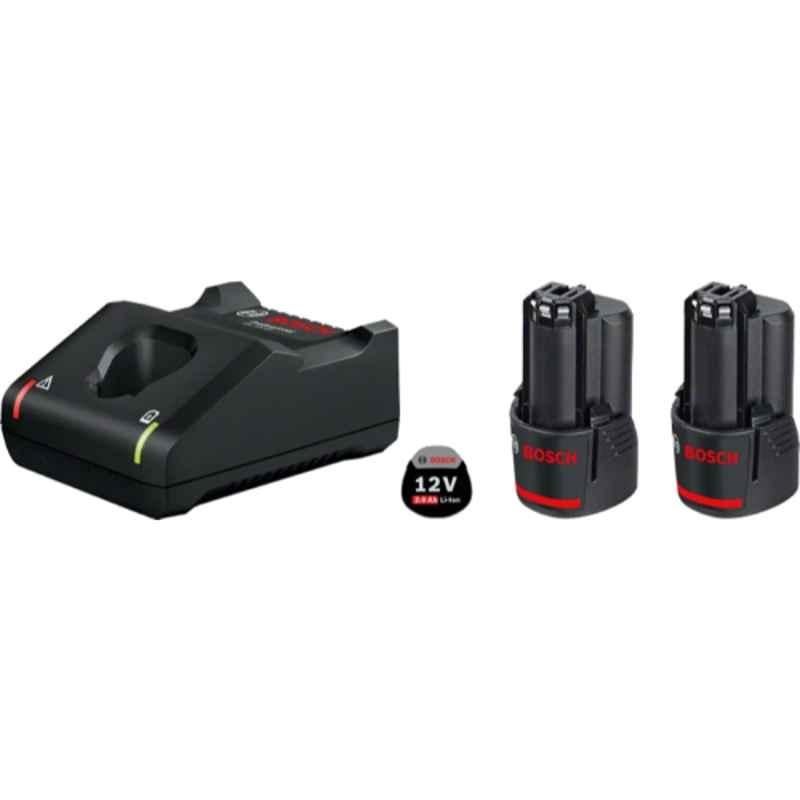Bosch 2 X GBA 12V 2.0Ah + GAL 12V-40 Professional Cordless Battery & Charger Starter Set