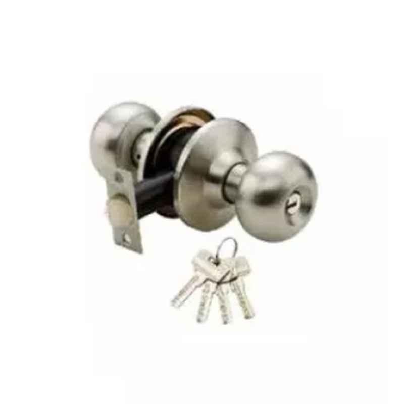 Quba 20x8x7.5cm Stainless Steel Chrome Computer Key Cylindrical Knob Lock, 909.0202.3505