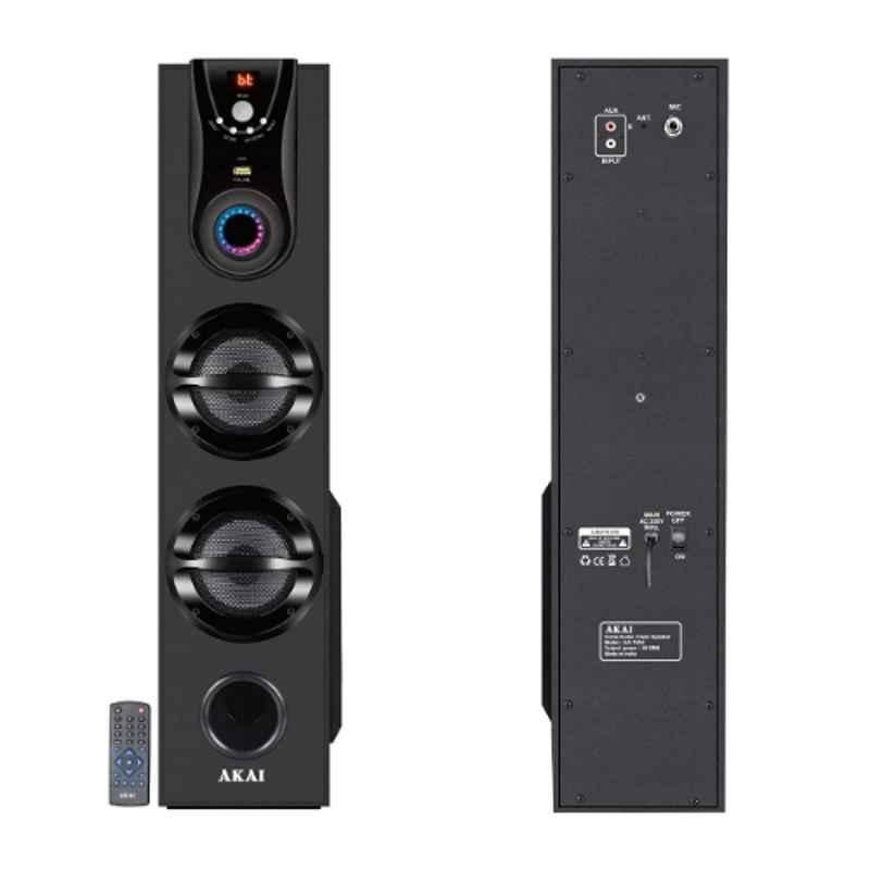 AKAI HA-TS50 50W Wooden Cabinet Bluetooth Tower Speaker