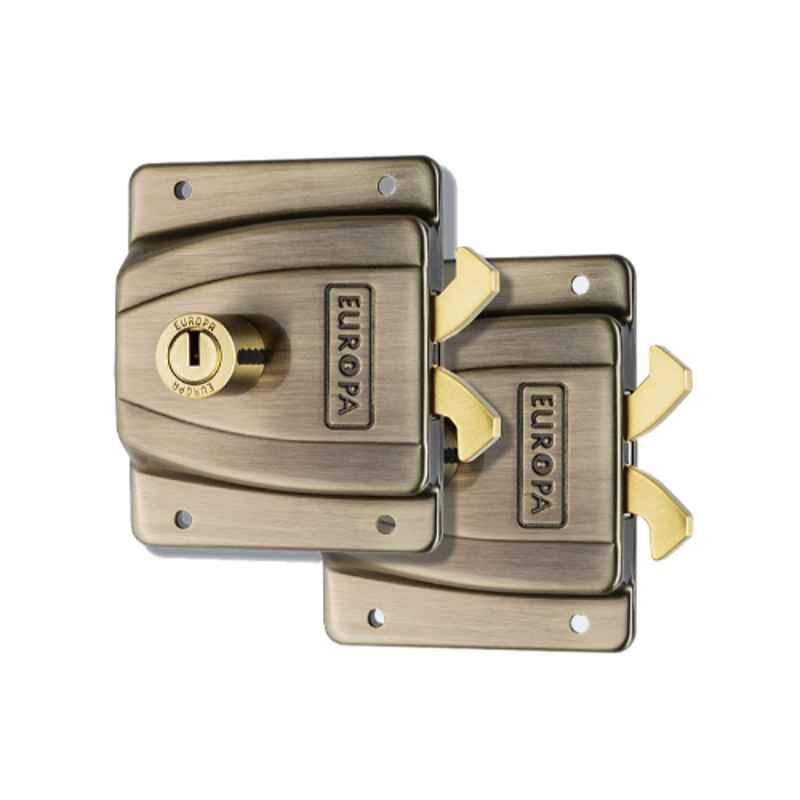 Europa Brass Antique Brass Finish Sliding Wardrobe Lock, F367TW