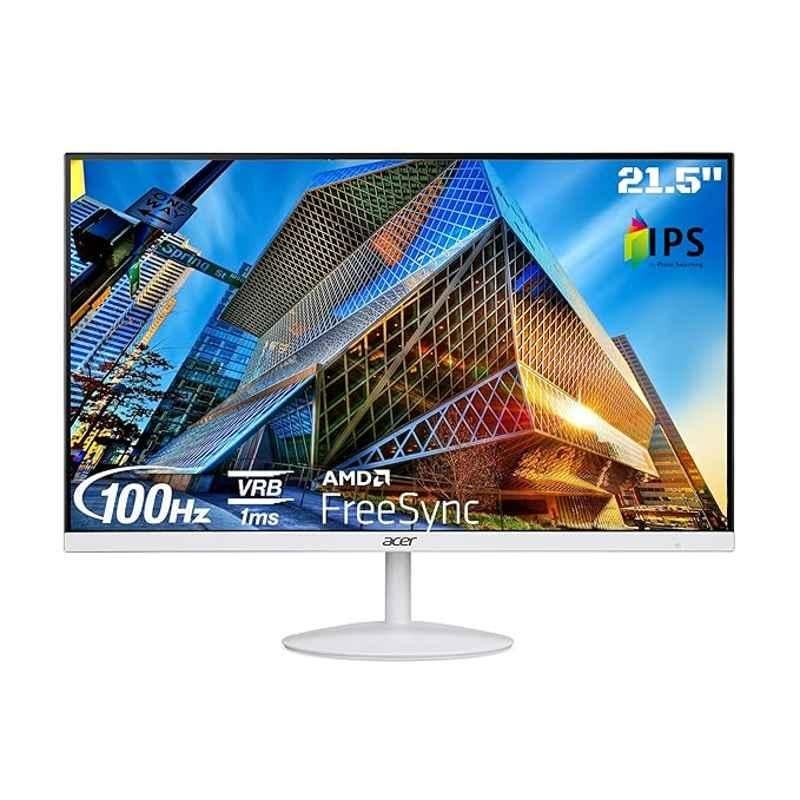 Acer SA2 SA222Q 21.5 inch 1920x1080p Full HD IPS Ultra Slim LED Backlight White LCD Monitor, UM.WS2SI.E01