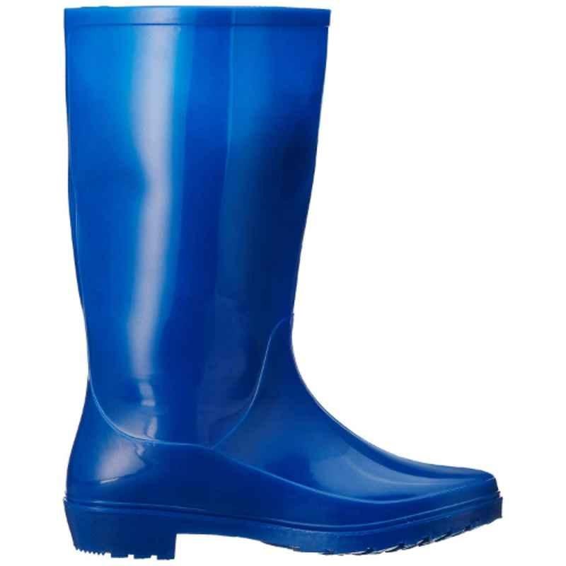 Hillson Mericom PVC Blue Plain Toe Safety Work Gumboots, Size: 6