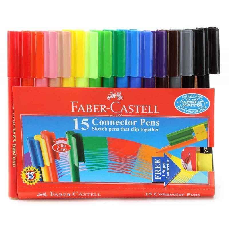 Faber-Castell Connector Pen Set, 153016 (Pack of 10)