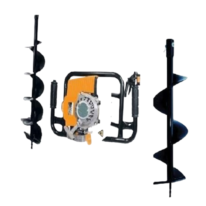 Kanak 71cc Engine Heavy Duty Drill Hole Earth Auger with 4 & 12 inch Drill
