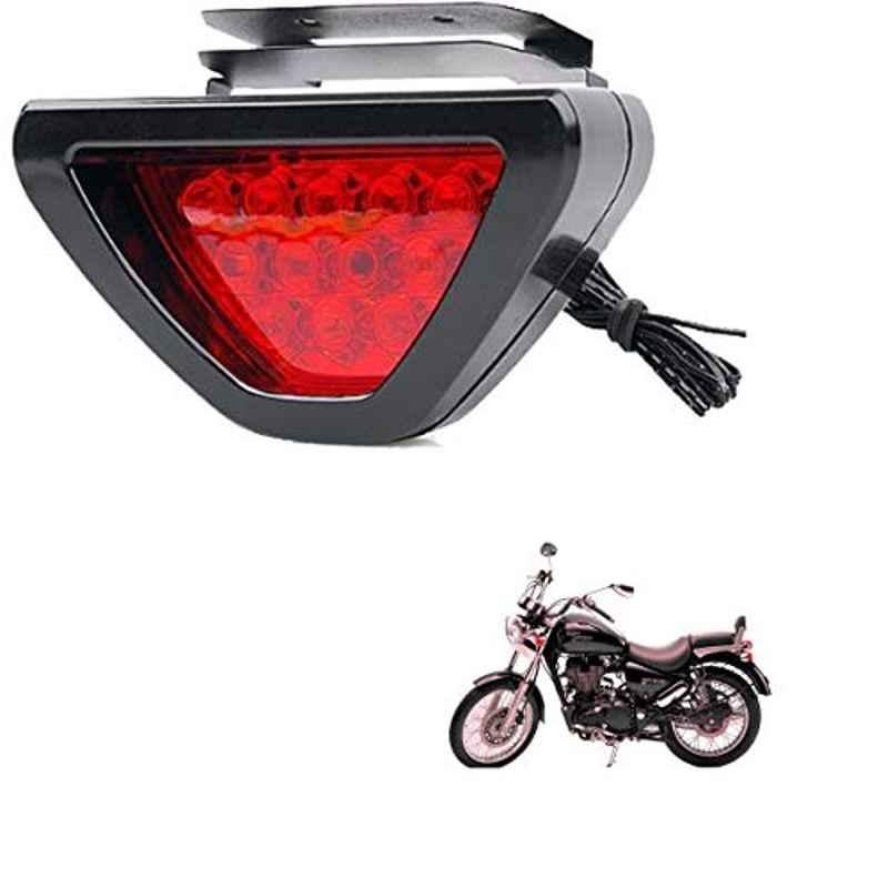 Kozdiko 12 LED Triangle Shape Bike Brake Light with Flash Mode for Royal Enfield Thunderbird 500, koz_94817