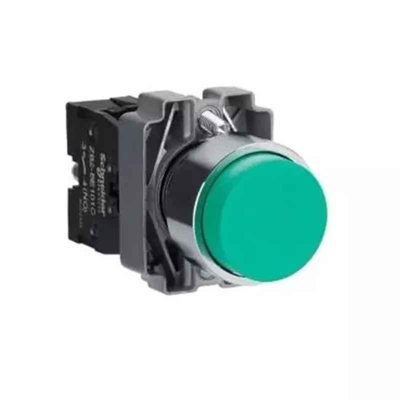 Schneider Electric XB2BL31C Push Button Projecting Spring Return Unmarked Harmony XB2 22mm Green